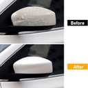 Moonlinks Compatible with Nissan Sentra 2013 2014 2015 2016 2017 2018 2019 Left Side Mirror Cover Replacement, White Primer Left Driver Side Door Rearview Mirror Cap Trim