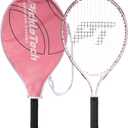 Kids Tennis Racket for Boys & Girls Aged 2-12 - Multi-Color & Style Youth Tennis Racket for Beginner, Includes 420D Nylon Shoulder Strap Bag