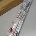 LazBlinds No Drill Roman Shades, Blackout, 34" W x 64" H, Natural