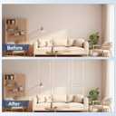 NeatiEase Peel and Stick Wall Molding Kit 6-Frame Premade, Ready-to-Assemble Wall Moulding Panel Frame, Self Adhesive Wainscoting Panels, Accent Molding Trim for Interior Walls Home Decor 50"x40",50"x20"
