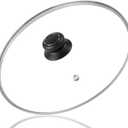 10 Inch Tempered Glass Lid Compatible with Lodge Skillets, Caraway Frying Pan, OXO Obsidian Fry Pan Skillet, Pan Lid, Pot Cover, Dutch Ovens and Other 10-10.25" Cookware