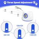 Automatic Dog Ball Launcher, Upgraded Dog Ball Throw Launcher, Adjustable Distance 20-45FT, for Small/Medium Dogs, with 3 2.3-inch ETPU Balls, Indoor and Outdoor Interactive Toys