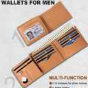 Full-Grain Leather Wallet,Luxuriously marbled Slim Wallet Airtag Wallet, Ridge Wallets,Mens Wallet,Credit Card Holder(Yellow)