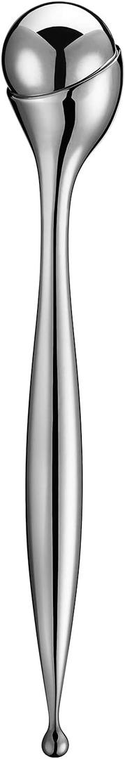 LISAPACK Metal Eye Cream Roller Wand, Face Massage, Facial Massager for Applicator, Reduce Puffiness (Silver)