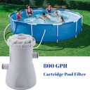 Pool Pump Filter 800 GPH, Pool Filters for Above Ground Pool Filter, Cartridge for Inflatable Swimming Pools, for 800 Gallon Easy Set Pool Filter Pump