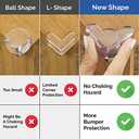 Corner Protectors for Baby (12 Pack) - Patented - New & Improved Edge Protector for Baby  Transparent Corner Protectors - Baby Safety Products to Baby Proof Corners and Edges