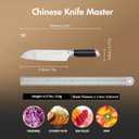 SHI BA ZI ZUO Meat Cleaver Set, 2 Pieces Professional Butcher Knife and Chef Knife Bone Chopper Perfect for Restaurants and Home Kitchen Use