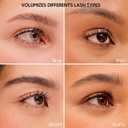 Waterproof Mascara Black, Mascara Volume and Length Smudge-proof Curling Eyelashes for 24H Charming Eye Make up, Vegan and Cruelty Free, Gifts for Women