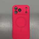 Ktele Magnetic for iPhone 17 Pro Max Case [Compatible with Magsafe] [Premium Silicone Satin-Smooth Touch] Slim Shockproof Anti-Scratch Microfiber Lining Case, 6.9 inch, Hot Pink