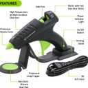 Surebonder Cordless Hot Glue Gun, High Temperature, Full Size, 60W, 50% More Power - Sturdily Bonds Metal, Wood, Ceramics, Leather & Other Strong Materials (Specialty Series CL-800F)