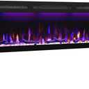 Electric Fireplace, 45 inches Fireplace Recessed, Recessed Fireplaces Insert with Overheating Protection, Adjustable Realistic Flame, and Remote Control & Touch Screen