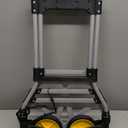 380 LB Capacity Folding Hand Truck Heavy Duty Foldable Dolly Cart with Wheels, Aluminum Collapsible Hand Cart Portable Trolley Dolley with Telescoping Handle for Moving Use Gorpuire