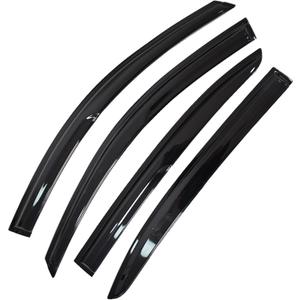 WFLNHB Outside 4 Pieces Black Window Visors Shade Sun Rain Wind Guards Deflectors Cover Acrylic Replacement for Accord 2008-2012