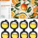 Car Air Freshener Vent Clips, 8 Pack, Provides Long-Lasting Scent, Up to 240 Days, Odor Eliminator (Citrus)