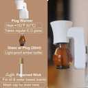Blank Plug in Air Freshener Polarized Wall Plug Oil Diffuser for DIY Characteristic Home Scent from Natural Essential Oil, EO+Water, Fragrance Refill (2-Set White)