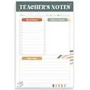 2 x BrightenKidz Teacher Gifts, Gifts for New Teachers, Modern Boho Teacher Notepad, To-Do List Notepad, Stationery Must-Have Supplies for Preschool, Elementary, Middle, and High School Teachers