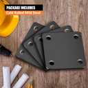 1/4 Square Steel Plate Base 3x3 for Tile, Hot Rolled Weldable A36 Flat Metal Plate Sheet 3 inch with Holes