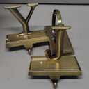 MCEAST Pack of 3 Christmas Stocking Holders Metal Mantel Stocking Clips Fireplace Stocking Hangers for Christams Decoration, Bronze