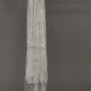 California Umbrella 9' Round Aluminum Pole Fiberglass Rib Market Umbrella, Crank Lift, Collar Tilt, White Pole, White Olefin