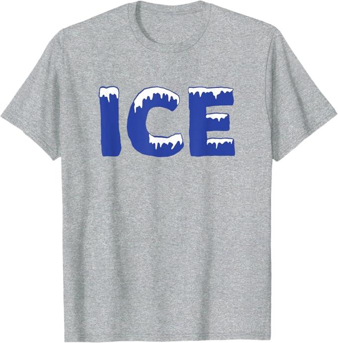 Funny Family Halloween Costume Shirt - Ice and Baby T-Shirt Grey XL