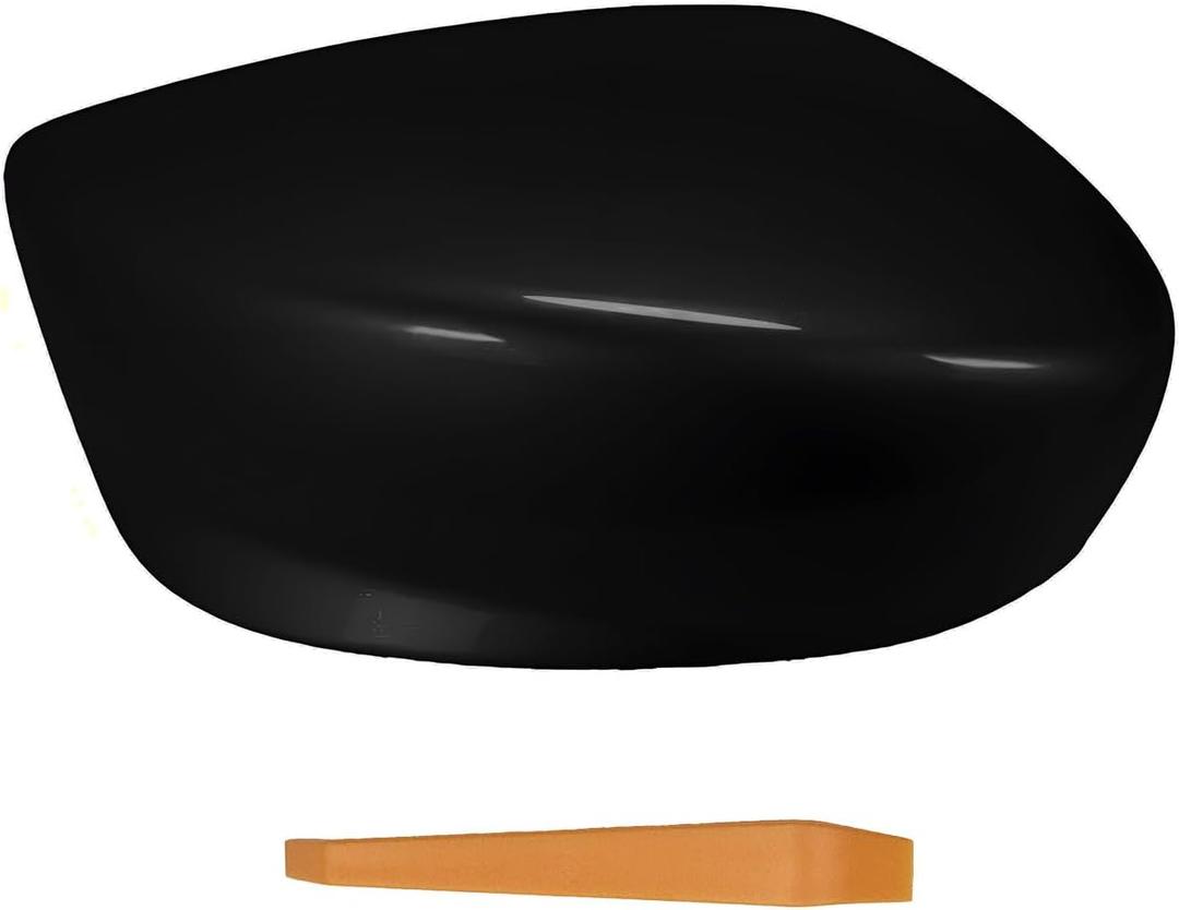 Passenger Right Side Mirror Cover Cap Compatible with Honda Accord 2008-2012 Glossy Black