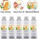 100 Pcs Fall Little Pumpkin Baby Shower Water Bottle Labels, A Little Pumpkin is on the Way Baby Shower Decorations for Gender Reveal Birthday Party Drink Stations A 03