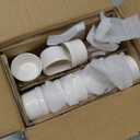 MALACASA Mini Ramekins 2 oz set of 24, Ramiken, Ceramic Creme Brulee Ramekins, White Custard Cups, Small Dipping Bowls for Kitchen Serving Sauce Condiments, Dishwasher Oven Safe, Series RAMEKIN.DISH