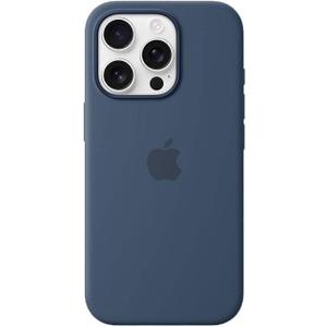 Apple iPhone 16 Pro Max Silicone Case with MagSafe and Camera Control: Lightweight Phone Case, Wireless Charging Compatible, Smooth Matte Finish; Denim
