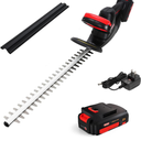 MZK 22'' Cordless Hedge Trimmer, 20V Bush Trimmer, Handheld Hedge Cutter, Grass Shrub Trimmer, Lightweight & Compact Trimmer(Battery & Charger Included