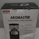 Conical Burr Coffee Grinder,3-Ear Portafilter Holder (Household, Black)