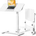 JOY worker Foldable Mobile Standing Desk, 180° Tilt Overbed Bedside Table