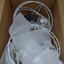 Leinuosen 8 Pack 7.87" Outdoor Christmas Ball Lights, Hanging LED Sphere String Light with Metal Frame Multicolor Globe Lights for Holiday Garden Tree Patio Yard Party Outdoor Decor (Red Green)