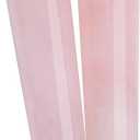 AMOYSTONE 2Pcs Natural Rose Quartz Massage Wand Pink Crystal Massage Scraping Tool Treatment 4"