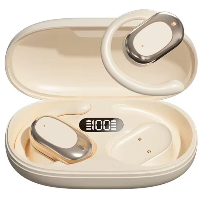 M57 Bone Conduction Earhooks Wireless Earphones Earbuds with Enhanced Bass BT5.4 for Indoor and Outdoor Activities