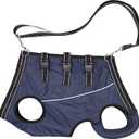 Dog Lift Harness Full Body Support & Recovery Sling Pet Lift Vest Adjustable Straps with Handle for Old, Joint Injuries, Arthritis,Disabled Dogs Walk Sturdy and Durable (Navy, X-Large)