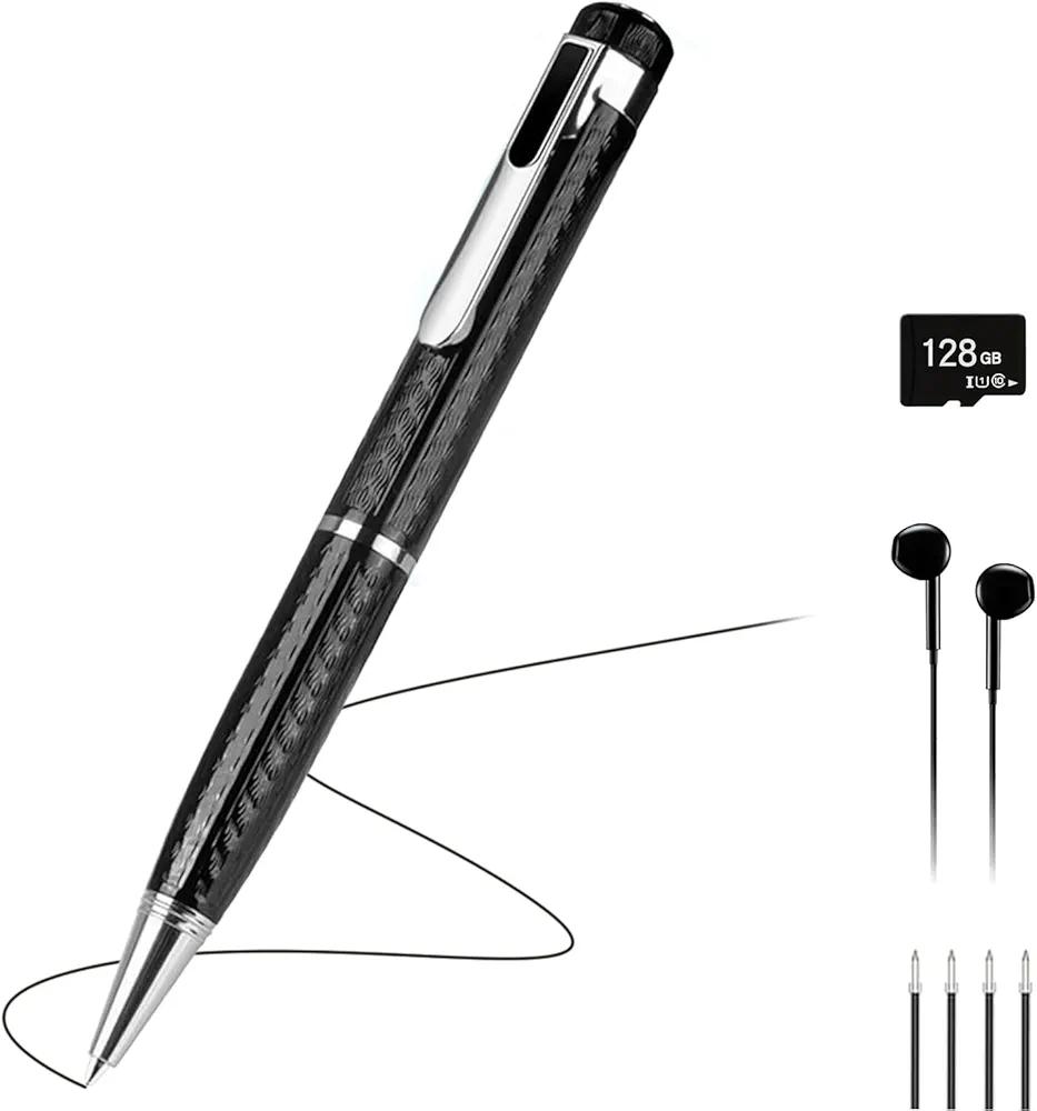 128GB Voice Recorder with Noise Cancellation - Clear Audio Recording for Meetings, Lectures & Interviews | Portable Digital Recorder for Students, Professionals & Work