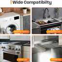 Stainless Steel Stove Gap Covers,Stove Gap Filler, Range Trim Kit, Stove Gap Guards, Heat Resistant and Easy to Clean, Easy retractable Length 13.8" to 27.5", Width 0.79",Silver(2PCS)
