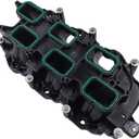 Lower Intake Manifold with Gasket Fit for 2011-2018 Jeep Grand Cherokee Wrangler, Dodge Grand Caravan Durango Charger, Chrysler 200 300 Town & Country, RAM 1500 ProMaster, 3.6L V6 | OE# 05184199AF