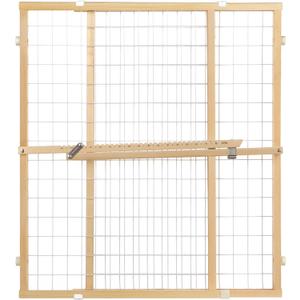 Toddleroo by North States - Extra-Wide Wire Mesh Wooden Baby Gate: Pressure Mounted Baby Gate for Doorways - Adjustable 29.5 to 50 Inches Wide - 31 Inches Tall