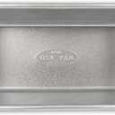 USA Pan Bare Bakeware Traditional Aluminized Steel Uncoated Small Loaf Pan, Made without nonstick coating, 1 Lb