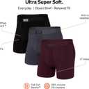 SAXX Underwear Co. Men's Ultra Super Soft Boxer Brief Fly 3-Pack (XL)