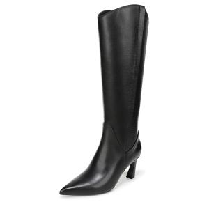 Naturalizer Women's Emily Knee High Boot Black Leather 9.5 M