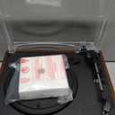 Vinyl Record Player with Speakers Vintage Turntable for Vinyls Records Belt-Driven Turntables 3-Speed Bluetooth Playback Headphone AUX RCA Line LP Vinyls Players for Sound Enjoyment Retro Brown