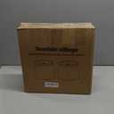 Drum Lampshades Set of 2, Fabric Lampshades for Table Lamps Floor Lamps, Medium Lampshades 11.6" Top x 12.6" Bottom x 9.8" High, Easy Assembly Shades Replacement, Natural Linen Hand Crafted (Spider) (Farmhouse Brown)