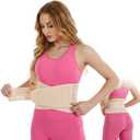 Back Brace for Lower Back Pain, Skin Tone Back Support Brace, Adjustable Back Support Belt for Men and Women, L/XL Backbrace for Lumbar Lower Relief (Waist Sizes from 85-94cm and 95-110cm) (Large)