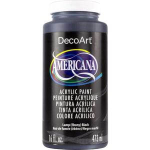 Decoart Americana Acrylics 16oz Lamp Black
