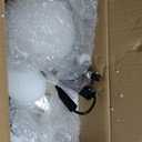 Fiqevs 4 Globe Floor Lamp with 2700K Warm Light LED Bulbs Included, Mid Century Modern Tree Standing Lamp with Frosted Glass Shade, Arc Torch Tall Lamp for Living Room, Bedroom, Office, Matt Black