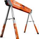 Bora Portamate Speedhorse XT Adjustable Height Sawhorse-Single Piece Stand with 30-36 inch adjustable Legs,Metal Top for 2x4,Heavy Duty Pro Bench Saw Horse for Contractors,Carpenters-PM-4550 Orange