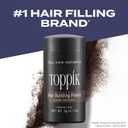Toppik Hair Building Fibers, Fill In Fine or Thinning Hair Instantly Thicker, Fuller Looking Hair, Dark Brown, Medium 12g