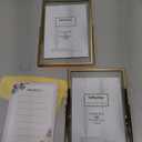 YiPinYin 4x6'' Gold Floating Frame Set of 2, For Photo Sizes (2x3'', 3.5x 5''), Plated Metal Frames for Tabletop/Shelf Display, Wedding, Christmas,Birthady, Home or Office Decoration Frames Silver.